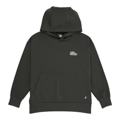 ニューバランス キッズ プルオーバー 長袖 パーカ Newbalance シューパッチライトスウェットフーディー 130-160cm 子供服 ジュニア スエット キッズウェア スポーツ ウエア 子ども 黒 キッズパーカー/ABT55562-BLK