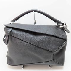 M04-k075 美品 LOEWE ロエベ フラット ガゼット カーフレザ― クロス  