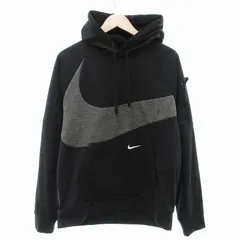 ナイキ NIKE Therma-FIT スウェットパーカー フーディー トレーナー スウォッシュ XL 黒 ブラック DQ5402-010 /JS ■GY11