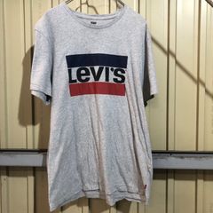 369 Levi's ロゴTシャツ リーバイス XL  グレー プラオーバー ビックサイズ 夏 シンプル 古着卸 アメリカ仕入