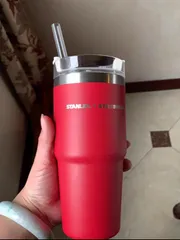 箱付新品！スタンレースタバ限定レッドかっこいい手提げホルダー付き