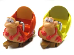 【中古】トミカ スカットルのスクーター 2台セット(オレンジ×ブラウン×イエロー) 「トミカ ディズニービークルコレクション」 東京ディズニーリゾート限定