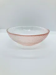 サブロウガラス　新品未使用　平皿　ピンク サブロウガラス 新品未使用 平皿 ピンク サブロウガラス新品未使用平皿