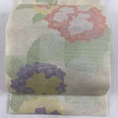 半額SALE／ 色とりどりの紫陽花が可愛らしい袋帯◇六通柄 着物 - www