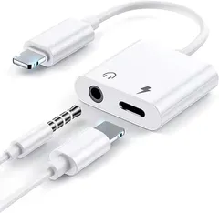 iPhone イヤホン変換アダプター　充電＆音楽　iPhone充電器　ライトニング変換　Bluetooth不要