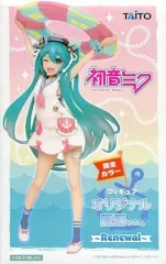 【中古】フィギュア 初音ミク 「キャラクター・ボーカル・シリーズ 01 初音ミク」 フィギュア オリジナル夏服ver. ～Renewal～ 店舗限定