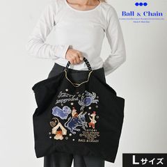 【正規品】Ball＆Chain ボールアンドチェーン C.STARRY Lサイズ バッグ ショッピングバッグ エコバッグ トートバッグ ショルダー 刺繍 ギフト A4 321106