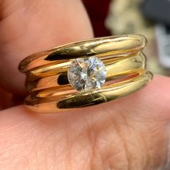 K18 ダイヤリング　8.7g 約10.5号　 0.52ct