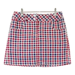 サイズ：L FILA GOLF フィラゴルフ  インナー付スカート チェック レッド系 [240101379078]# ゴルフウェア レディース ストスト