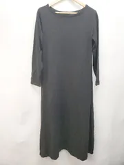 ◇ ur's ユアーズ ニット セーター 長袖 膝下 ワンピース サイズL ブラック レディース P  【1403180001338】のサムネイル