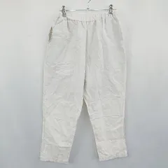 ◇ cloudninepure クラウドナインピュア ウエストゴム 麻生地 ナチュラル パンツ サイズM－L ホワイト レディース E  【1310300010784】