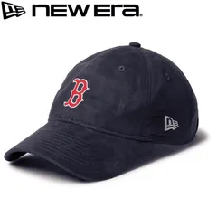 新品 NEWERA ニューエラ 正規品 ボストン レッドソックス B キャップ CAP 帽子 9TWENTY スウェード MLB メジャーリーグ 野球 刺繍 ワンポイント ユニセックス メンズ レディース　紺 ネイビー 14667985 M/L