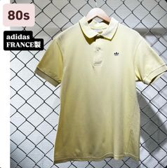 90sOLDadidasオールドアディダスポロシャツ半袖ベージュシングル 
