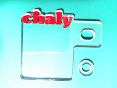 シャリー　Chaly　クリア赤文字