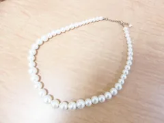 ネックレス パール ビーズ セレモニー 入学式 卒業式 オケージョン ホワイト ゴールドカラー