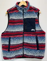 STUSSY（ステューシー） Striped Sherpa Vest ボアベスト Stüssy - Striped Sherpa Vest | HBX - Globally Curated