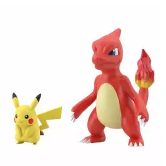 【中古】食玩 トレーディングフィギュア 2. ピカチュウ＆リザード 「ポケットモンスター ポケモンスケールワールド カントー地方」