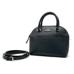 【中古】良品 kate spade ケイト スペード ロゴ 2way レザー ハンド ショルダー バッグ eY07116N