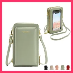 スマホショルダータッチ操作対応レディース スマホポーチ 縦型/合皮 お財布バッグ/2WAY ミニ財布 スマホポシェット 小さめスマホケース  おすすめ おしゃれ　人気 上品 xzjhcho#