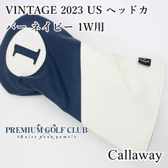 新品 キャロウェイ VINTAGE ヘッドカバー ネイビー 1W ドライバー用 2025年継続 日本未発売USモデル！ [8705]