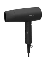 SALONIA サロニア | スピーディーイオン ドライヤー 【ブラック】 ヘアドライヤー 大風量 速乾 軽量 マイナスイオン SL-013BK