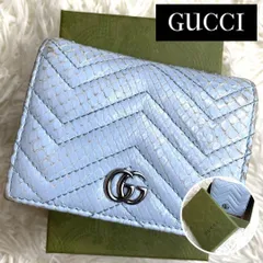 (美品)GUCCI スネーク柄 二つ折り財布 GUCCI グッチ 二つ折り財布 GGスプリー 蛇柄 - メルカリ