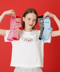 サンリオ ミルクフェド 靴下 MILKFED くつ下 milkfed MILKFED SANRIO CHARACTERS SOCKS 103251054012 キティ クロミ マイメロ シナモンロール ソックス レディース ブラック 黒  ブランド くつした