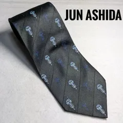 1:ネクタイ　JUN ASHIDA 約9.2㎝ ネイビー  730 ■のサムネイル