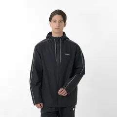  ニューバランス ウィンドブレーカー メンズ Newbalance Essentials 裏起毛トリコット ウインドジャケット 長袖 フルジップ フーディ スポーツウェア  アウター /AMJ33505-BK