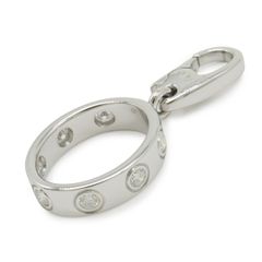 Cartier カルティエ ベビーラブ ラブ LOVE LΘVE ペンダント ヘッド ネックレス トップ K18WG ホワイトゴールド ダイヤモンド