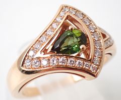 美品 BVLGARI(ブルガリ) ディーバドリームリング D/TL K18PG 18金 ピンクゴールド 11.5号 5.8g ダイヤモンド トパーズ レディース