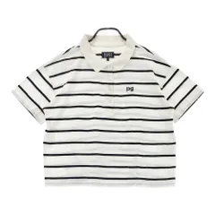 サイズ：1 PEARLY GATES パーリーゲイツ  半袖ポロシャツ ボーダー柄 ホワイト系 [240101533512] ゴルフウェア レディース ストスト