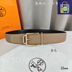 【今日WTO】Herm?s エルメス ダブルポイント ダブルフェイスベルト-1-CM60