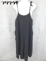 ◇ ehka sopo エヘカソポ SM2 サマンサ モスモス リネン混 キャミソール サロペット サイズM ブラック レディース 【中古】 【1104230005374】