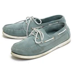 【42】ユナイテッドアローズ/BEAUTY&YOUTH スエード デッキシューズ/モカシンシューズ◆青系/MENS【中古】