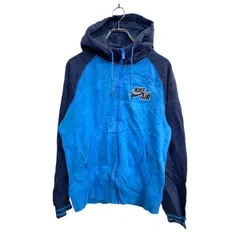 NIKE ジップアップパーカー Sサイズ ナイキ ネイビー ブルー 古着卸 アメリカ仕入 t2411-3369