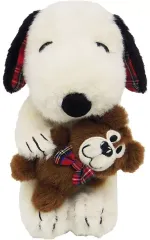 【中古】ぬいぐるみ スヌーピー(チェック) SNOOPY and Teddy Bear ぬいぐるみ(S) 「PEANUTS(SNOOPY)」