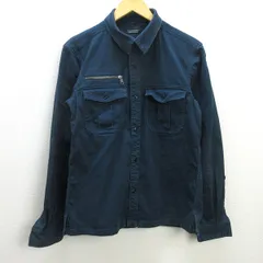 G■ナノユニバース/nano universe コーデュロイシャツ【L】紺系/men's/103【中古】■