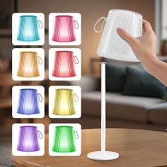 【特価商品】(ホワイト/1個入り) ムード照明 ナイトライト ベッド 照明 キャンプ パーティー 夜間 電球色 移動照明 コードレス 分離式 テーブルランプ おしゃれ 間接照明 無段階調光＆RGBモード搭載 ? 磁力の魔法灯