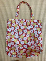 【新品】くろちく　エコバッグ　小　椿　つばき柄　和柄　和風　和風エコバッグ　かわいい