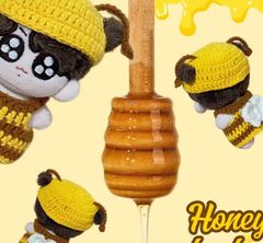 bts10cm ジョングク グクトゥギ 着せ替え服 ニットミツバチのスーツぬい服