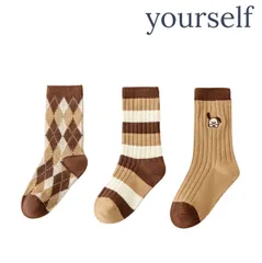 新品　キッズ　ソックス　3足セット　1歳～6歳　秋冬　靴下　かわいい　ユニセックス　送料無料