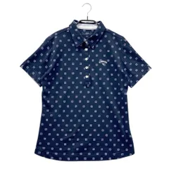 サイズ：LL CALLAWAY キャロウェイ  半袖ポロシャツ 総柄 ネイビー系 [240101535797] ゴルフウェア レディース ストスト