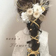 ヘッドドレス White glorious 髪飾り 振袖 成人式 卒業式