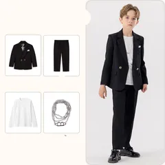 子供スーツ 4点セット 男の子 子供服 フォーマル スーツ フォーマルスーツ スーツ 子供 上下セット ジャケット パンツ フォーマル 男の子スーツ キッズ 入園式 入学式 卒業式 七五三 初節句 お宮参り 結婚式 発表会 演奏会 お呼ばれlbbb02