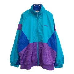 90年代 adidas アディダス ナイロンジャケット スポーツ ライトブルー(メンズ F198)中古 古着 U5272