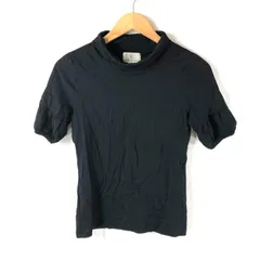 クミキョク kumikyoku Tシャツ カットソー タートルネック 半袖 デザイン袖 無地 綿 黒 2サイズ 2025032500173