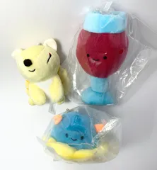 【まとめ売り】 にっこりーノ 九尾の狐 ワイングラス ウミウシ 3点セット