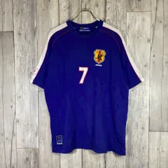 JFA サッカー Jリーグ 日本代表 サムライブルー NAKATA 綿 半袖 Tシャツ TEE L