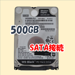 【ジャンク】Western Digital 2.5インチ 7mm HDD SATA(Serial ATA) 500GB WD5000LPLX-66ZNTT1